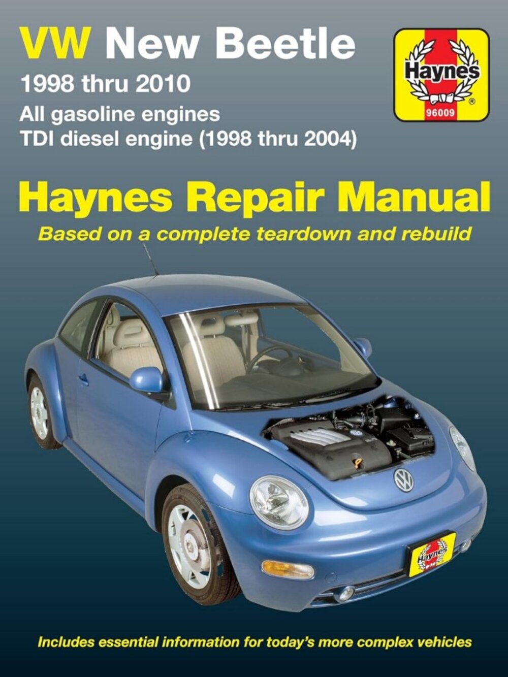 Comprehensive Repair Manual for VW New Beetle 1998-2010 - Gas & TDI Diesel